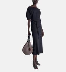 Robe ajustée à manches courtes col bateau Lemaire