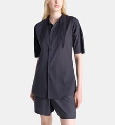Chemisette droite en coton col foulard Lemaire