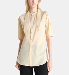Chemisette droite en coton col foulard Lemaire