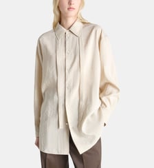 Chemise oversize avec noeud Lemaire