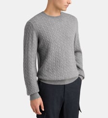 Pull droit Cachcables torsadé cachemire  Galeries Lafayette