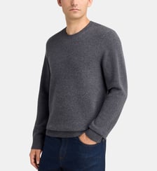 Pull droit Cachwafle gaufré cachemire  Galeries Lafayette