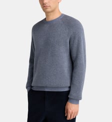 Pull droit Nachribco côtes bicolores cachemire  Galeries Lafayette