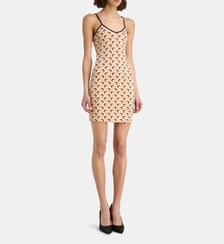 Robe courte ajustée Moon fines bretelles Marine Serre
