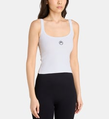 Débardeur slim Moon coton côtelé  Marine Serre