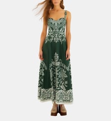 Robe droite longue à motif Miranda Farm Rio