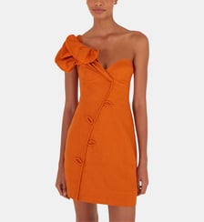 Robe droite courte détails volants Farm Rio