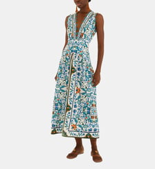 Robe mi-longue sans manches à motif Farm Rio