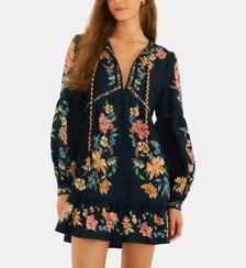 Robe courte à motif Maira Farm Rio
