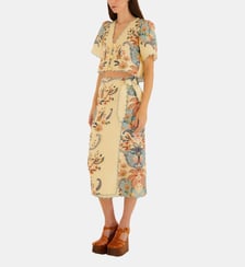 Jupe mi-longue droite Boho Beauty Farm Rio