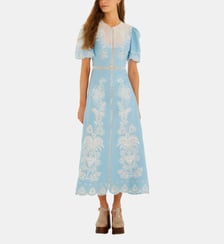 Robe évasée à détails brodés Farm Rio