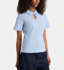 Chemisette Ebba rayures coton  Damson Madder