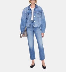 Veste en jean classique Quincy coton denim délavé Anine Bing