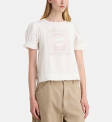 Top Mabel broderies coton  Damson Madder