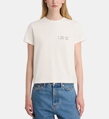 T-shirt droit Shelley I See You I Love You coton Anine Bing