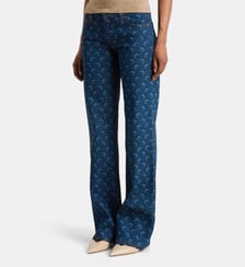 Jean flare Moon coton denim Marine Serre