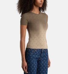 T-shirt slim Faded Moon coton  Marine Serre