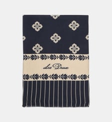 Foulard Arabesque signature à motifs en coton Les Deux