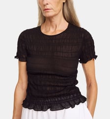 T-shirt ajusté col rond By Malene Birger