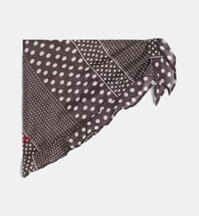 Foulard triangle à pois Damson Madder
