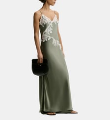 Robe Vera maxi ajusté dentelle By Malene Birger