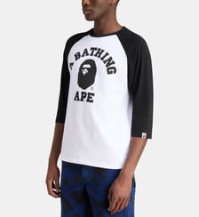 T-shirt manches raglan signature en coton A BATHING APE ®