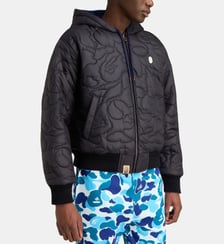 Blouson réversible camouflage à capuche en nylon et coton A BATHING APE ®