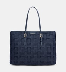 Sac cabas Everto Fantasia tressé effet denim Mac Douglas