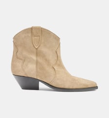Bottes Dewina en cuir velours Isabel Marant