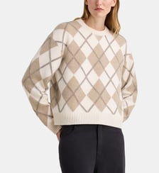 Pull droit Firth losanges cachemire Galeries Lafayette
