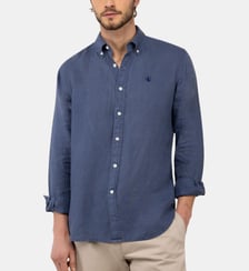 Chemise droite en lin signature El Ganso