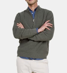 Pull droit col zippé El Ganso