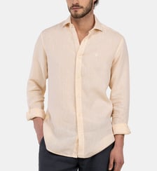 Chemise droite en chambray de lin signature  El Ganso