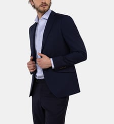 Blazer droit en laine mélangée El Ganso