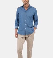 Chemise droite effet jean en coton signature El Ganso