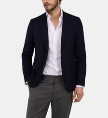 Blazer ajusté en laine mélangée El Ganso