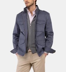 Veste de terrain droit en coton col montant El Ganso