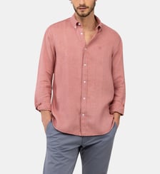 Chemise droite en lin signature El Ganso