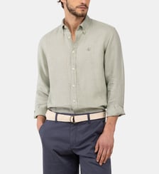 Chemise droite en lin signature El Ganso