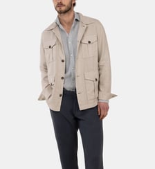 Veste droite en lin El Ganso