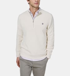 Pull polo droit en coton El Ganso