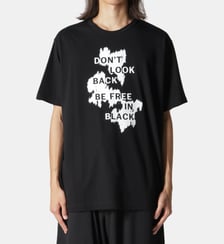 T-shirt ample coton imprimé lettrage Yohji Yamamoto