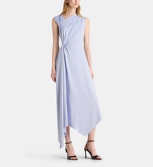 Robe longue asymétrique sans manches  Victoria Beckham