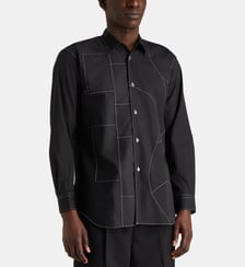 Chemise ajustée à coutures apparentes en coton Comme des Garçons SHIRT