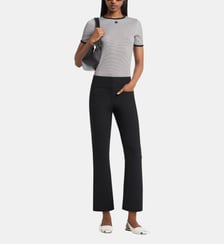 T-shirt ajusté en coton signature Courrèges