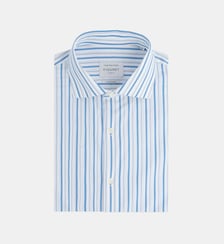 Chemise droite en coton à rayures Figaret