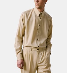 Chemise droite en laine Figaret