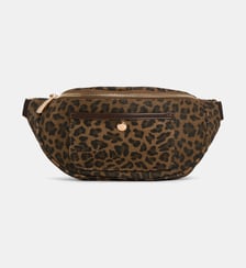 Sac banane Almaz canvas léopard coton Galeries Lafayette