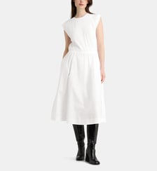 Robe Fanion mi longue sans manches coton Galeries Lafayette