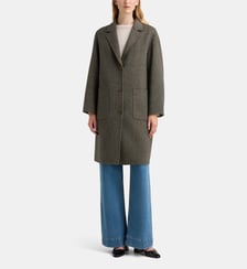 Manteau mi long réversible Claudel Bi Chk Galeries Lafayette